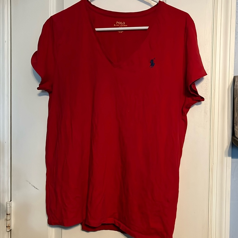 Polo Ralph Lauren size XLARGE red short sleeve tee. LIKE NEW